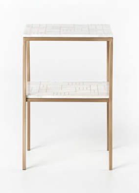 PT Printed Marble Nightstand