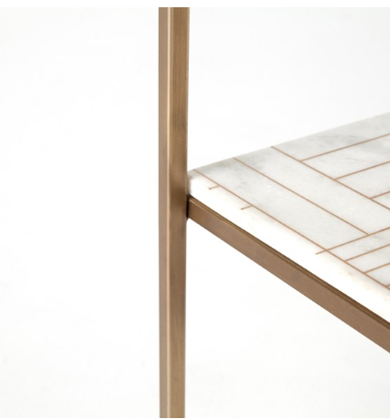 PT Printed Marble Nightstand