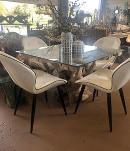 Square Teak Root Table